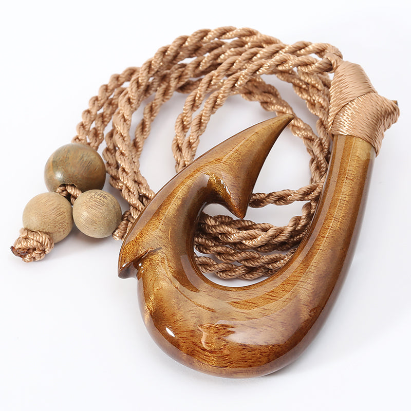 Wood and Bone Necklace – Makani Hawaii