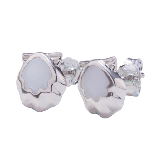 Sterling Silver Sunrise Shell Post Earring Mother-of-pearl Inlay