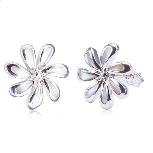 Tiare with Mother-of-pearl Inlay Earring Post Style