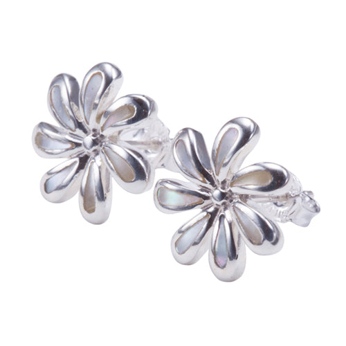 Tiare with Mother-of-pearl Inlay Earring Post Style