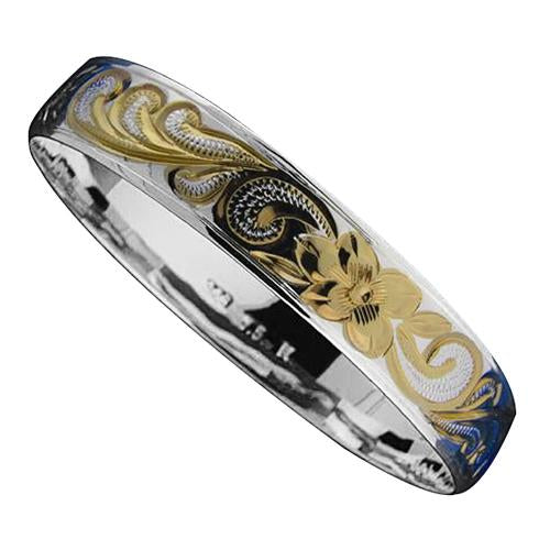 925 Sterling Silver Inside Engraving Ring with Hawaiian Heirloom Desig 925 Sterling Silver Inside Engraving Ring with Hawaiian Heirloom Desig