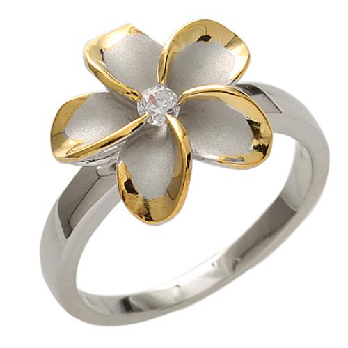 Plumeria Ring flower ring