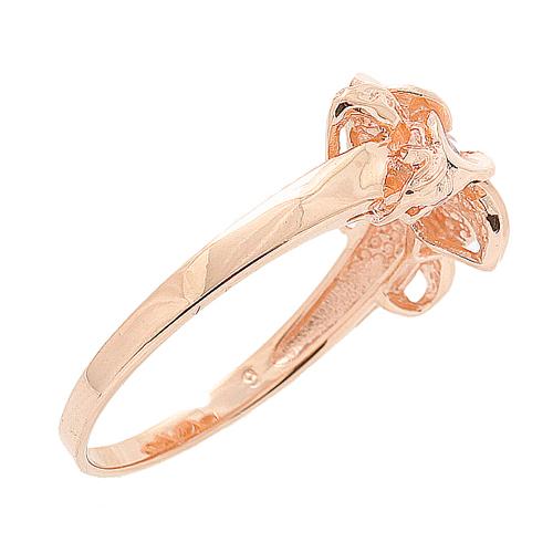 flower ring silver plumeria ring