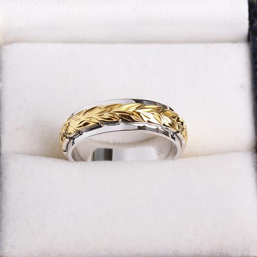 hawaiian heirloom ring silver scroll ring