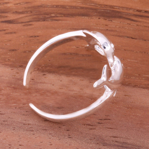 Hawaiian Double Dolphin Toe Ring