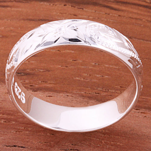 4mm Hawaiian Scroll Smooth Edge Toe Ring