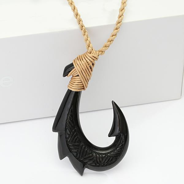 Kuhio Fish Hook Hawaiian Necklace  Symbol of Good Fortune & Strength in  Hawaii – Lavahut