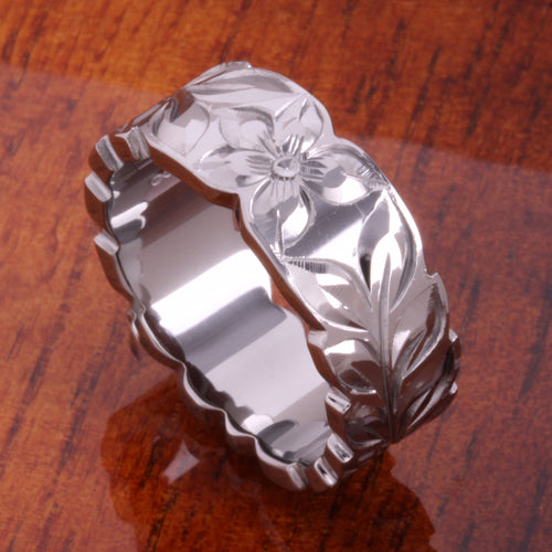 silver hawaiian ring scroll ring hawaiian heirloom ring