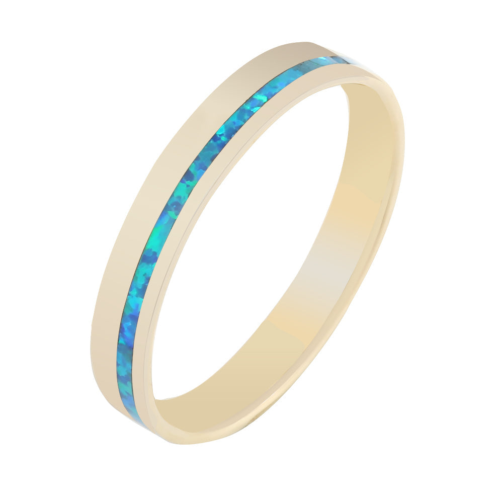 Art Deco 14K Solid Gold Opal Onyx Flat Ring Size 5.5 - Etsy