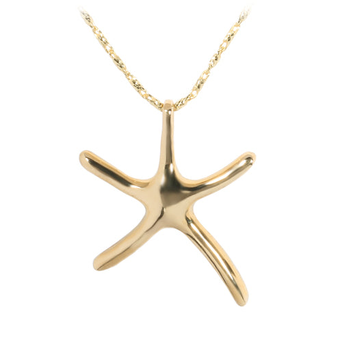 Yellow Gold Starfish Pendant(L)