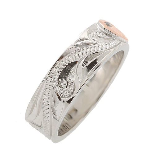 hawaiian heirloom ring silver scroll ring
