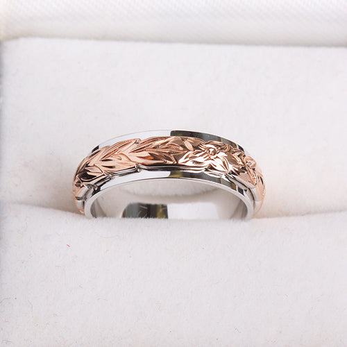 hawaiian heirloom ring silver scroll ring